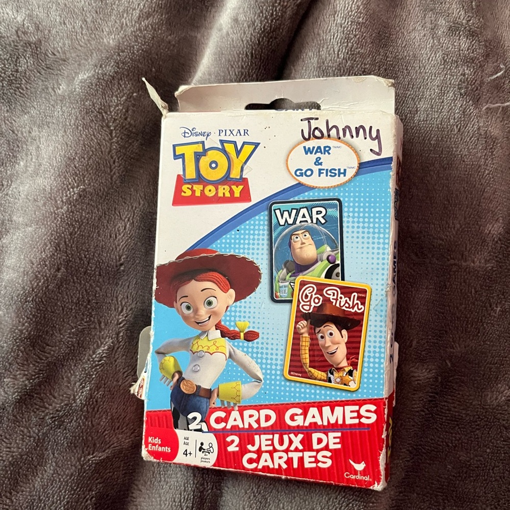 Disney Pixar Kids Card Game - Woody & Jessie